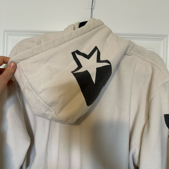 Starter - Cream Double Hood Hoodie - Picture 3 of 7